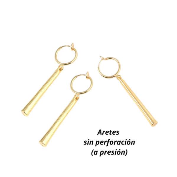 Aretes de Zoro a presión